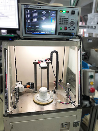 艾普智能儀器—定制無刷電機測試系統在某大企業(yè)應用現場